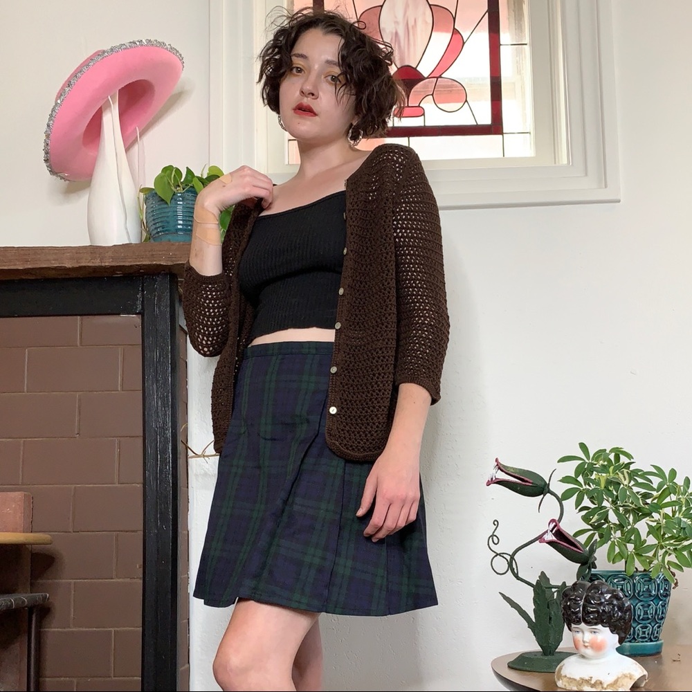 Vintage 1990s Edie Bauer Crochet Cardigan